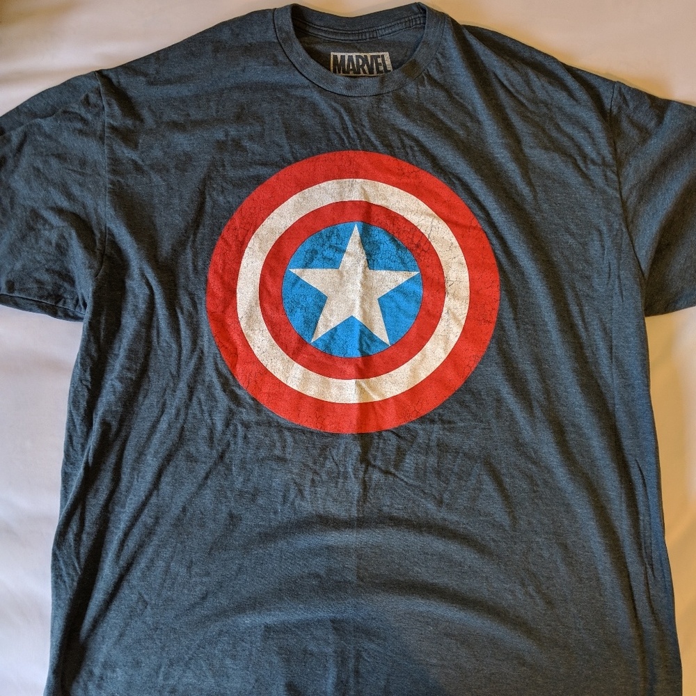 Marvel "Captain America" Mens Casual T-shirt 2XL
